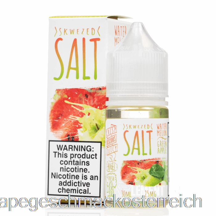 Wassermelone, Grüner Apfel – Skwezed-Salze – 30 Ml, 50 Mg Vape-Geschmack